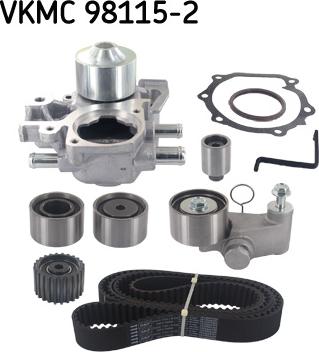 SKF VKMC 98115-2 - Water Pump & Timing Belt Set autospares.lv