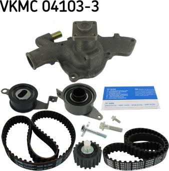 SKF VKMC 04103-3 - Water Pump & Timing Belt Set autospares.lv