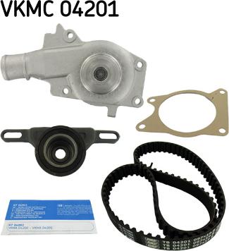 SKF VKMC 04201 - Water Pump & Timing Belt Set autospares.lv