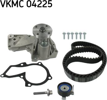 SKF VKMC 04225 - Water Pump & Timing Belt Set autospares.lv