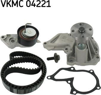 SKF VKMC 04221 - Water Pump & Timing Belt Set autospares.lv