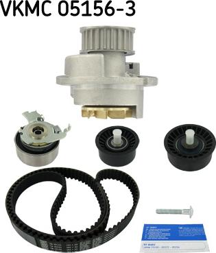 SKF VKMC 05156-3 - Water Pump & Timing Belt Set autospares.lv