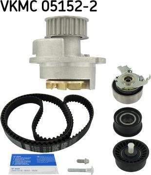 SKF VKMC 05152-2 - Water Pump & Timing Belt Set autospares.lv