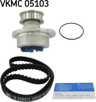 SKF VKMC 05103 - Water Pump & Timing Belt Set autospares.lv