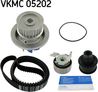 SKF VKMC 05202 - Water Pump & Timing Belt Set autospares.lv