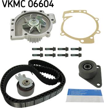 SKF VKMC 06604 - Water Pump & Timing Belt Set autospares.lv