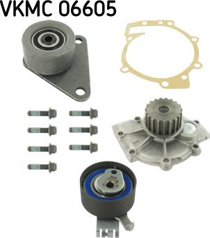 SKF VKMC 06605 - Water Pump & Timing Belt Set autospares.lv