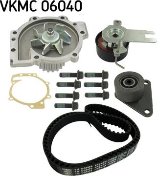 SKF VKMC 06040 - Water Pump & Timing Belt Set autospares.lv