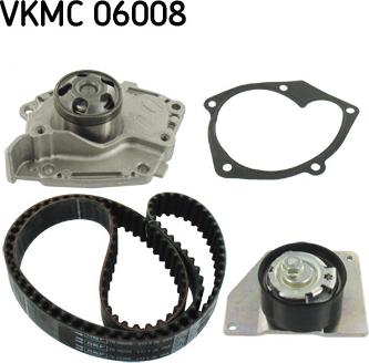 SKF VKMC 06008 - Water Pump & Timing Belt Set autospares.lv