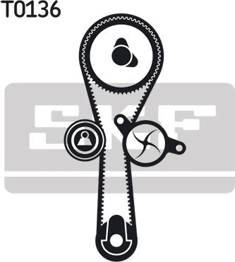 SKF VKMC 06010-2 - Water Pump & Timing Belt Set autospares.lv