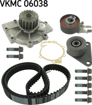 SKF VKMC 06038 - Water Pump & Timing Belt Set autospares.lv