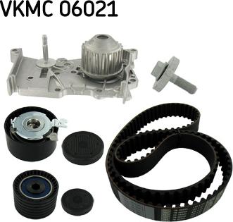 SKF VKMC 06021 - Water Pump & Timing Belt Set autospares.lv