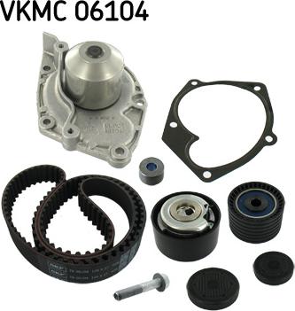 SKF VKMC 06104 - Water Pump & Timing Belt Set autospares.lv