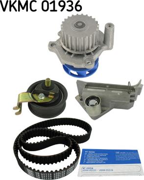 SKF VKMC 01936 - Water Pump & Timing Belt Set autospares.lv