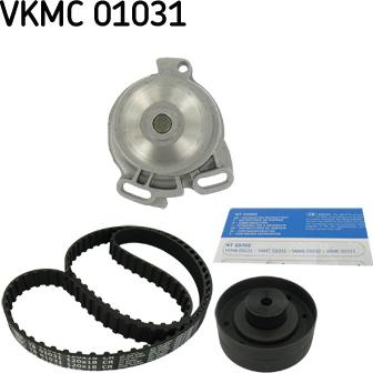 SKF VKMC 01031 - Water Pump & Timing Belt Set autospares.lv