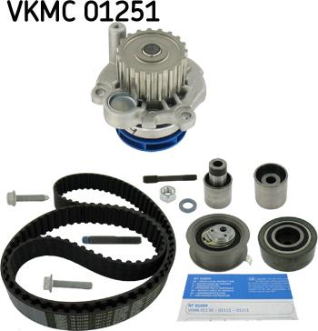 SKF VKMC 01251 - Water Pump & Timing Belt Set autospares.lv