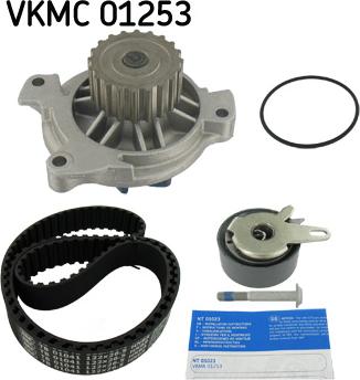 SKF VKMC 01253 - Water Pump & Timing Belt Set autospares.lv
