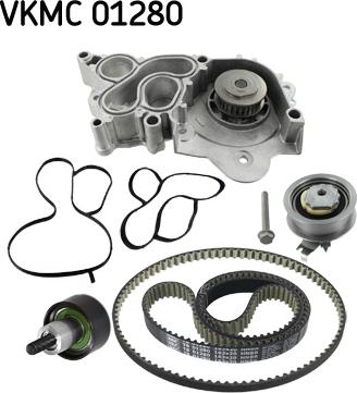 SKF VKMC 01280 - Water Pump & Timing Belt Set autospares.lv