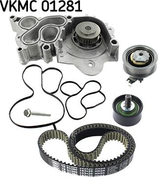 SKF VKMC 01281 - Water Pump & Timing Belt Set autospares.lv