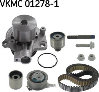 SKF VKMC 01278-1 - Water Pump & Timing Belt Set autospares.lv