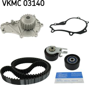 SKF VKMC 03140 - Water Pump & Timing Belt Set autospares.lv