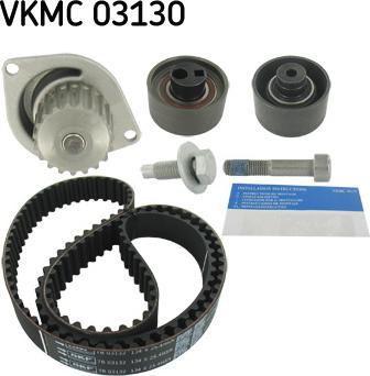 SKF VKMC 03130 - Water Pump & Timing Belt Set autospares.lv