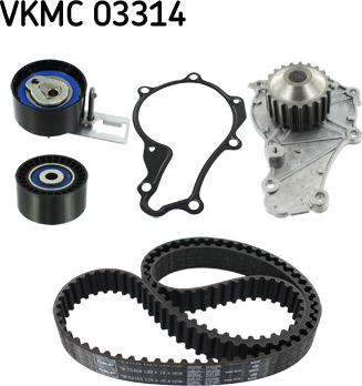 SKF VKMC 03314 - Water Pump & Timing Belt Set autospares.lv