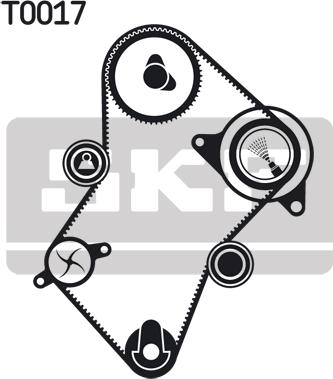 SKF VKMC 03240 - Water Pump & Timing Belt Set autospares.lv