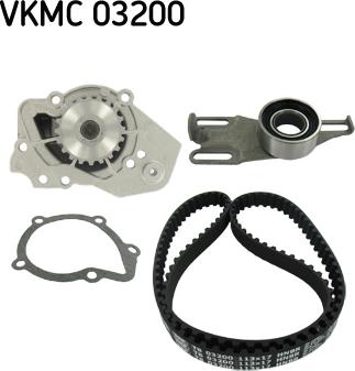 SKF VKMC 03200 - Water Pump & Timing Belt Set autospares.lv