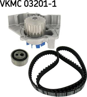 SKF VKMC 03201-1 - Water Pump & Timing Belt Set autospares.lv