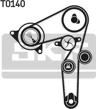 SKF VKMA 02198 - Timing Belt Set autospares.lv