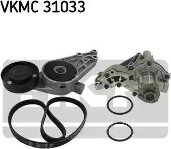 SKF VKMC 31033 - Water Pump + V-Ribbed Belt Set autospares.lv