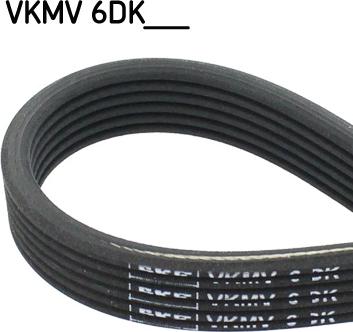 SKF VKMV 6DK1195 - V-Ribbed Belt autospares.lv