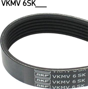 SKF VKMV 6SK989 - V-Ribbed Belt autospares.lv