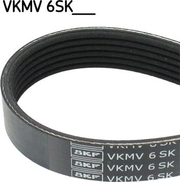 SKF VKMV 6SK1030 - V-Ribbed Belt autospares.lv