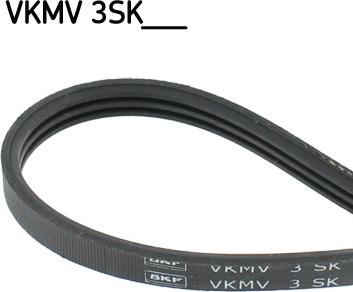 SKF VKMV 3SK628 - V-Ribbed Belt autospares.lv