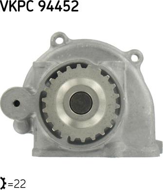 SKF VKPC 94452 - Water Pump autospares.lv