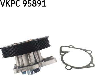 SKF VKPC 95891 - Water Pump autospares.lv