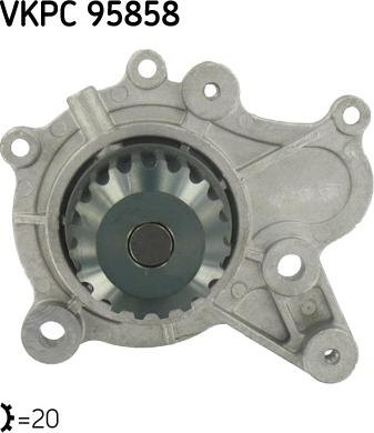 SKF VKPC 95858 - Water Pump autospares.lv