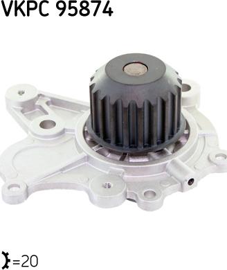 SKF VKPC 95874 - Water Pump autospares.lv