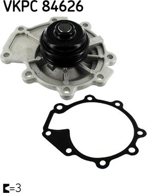 SKF VKPC 84626 - Water Pump autospares.lv