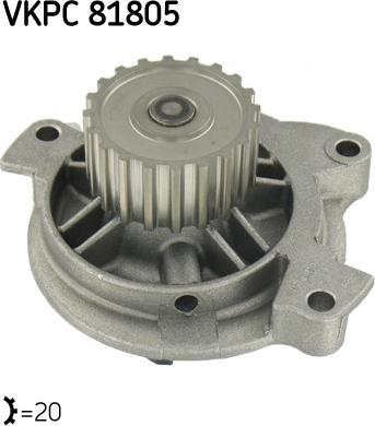 SKF VKPC 81805 - Water Pump autospares.lv