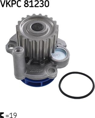 SKF VKPC 81230 - Water Pump autospares.lv