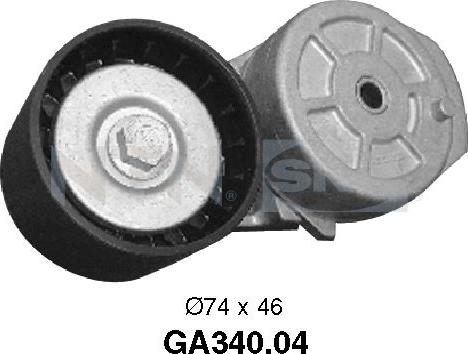 SNR GA340.04 - Pulley, v-ribbed belt autospares.lv