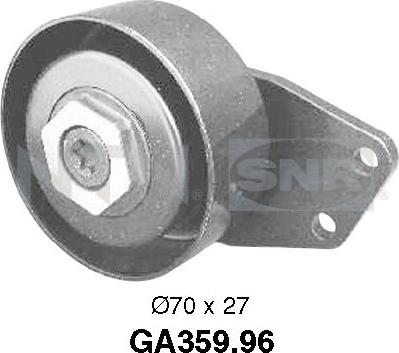 SNR GA359.96 - Pulley, v-ribbed belt autospares.lv