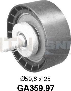 SNR GA359.97 - Pulley, v-ribbed belt autospares.lv