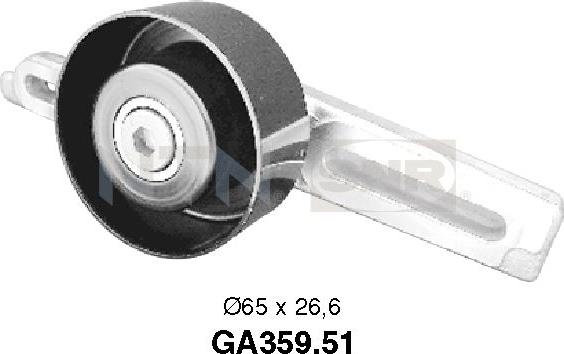 SNR GA359.51 - Pulley, v-ribbed belt autospares.lv