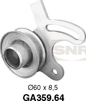 SNR GA359.64 - Pulley, v-ribbed belt autospares.lv