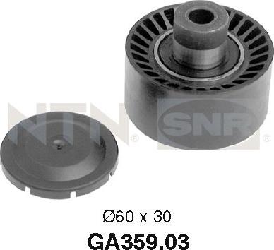 SNR GA359.03 - Pulley, v-ribbed belt autospares.lv