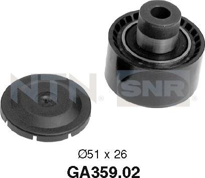 SNR GA359.02 - Pulley, v-ribbed belt autospares.lv